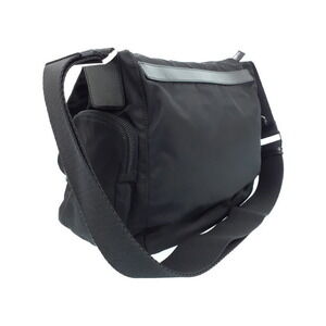 Prada Leather Nero saffiano Black bag Tessuto messenger Crossbody